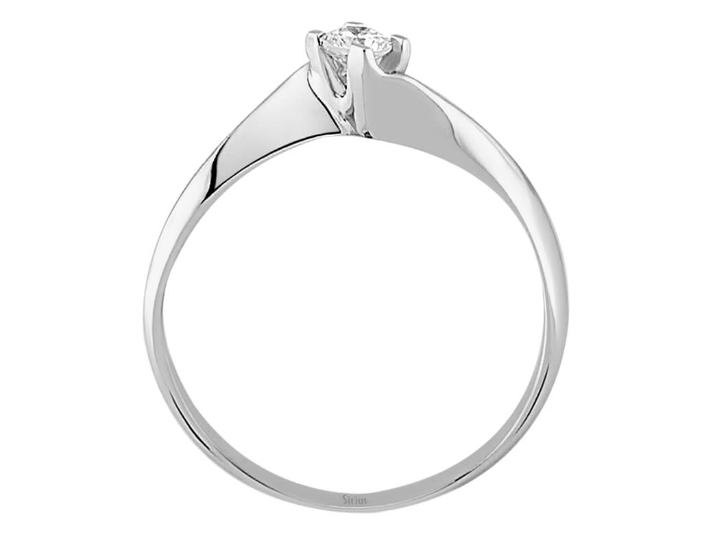 Bague solitaire diamant 0,13 carat