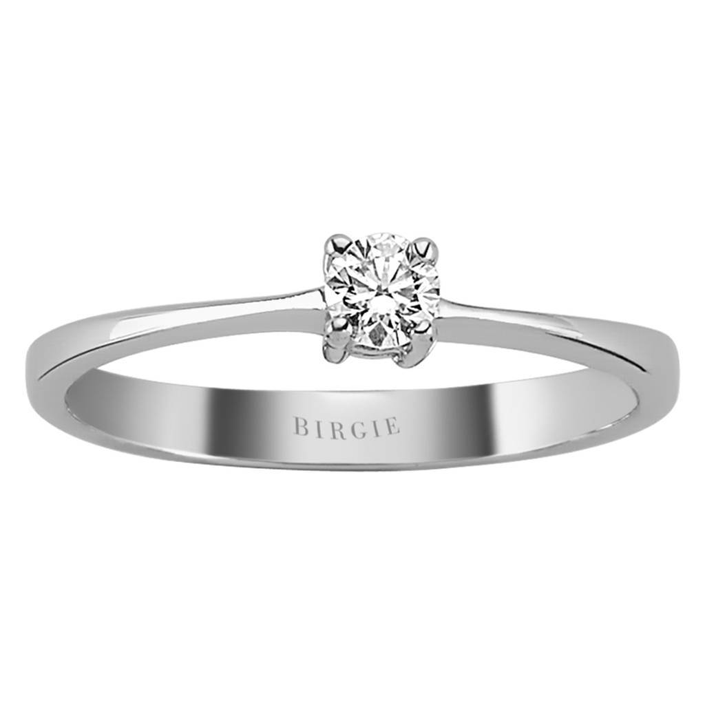 Bague solitaire diamant 0,15 carat