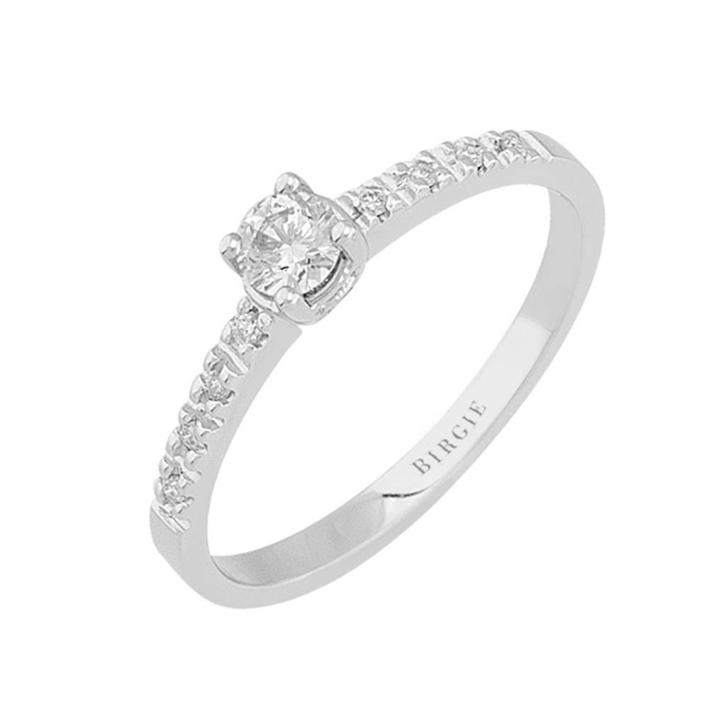 Bague solitaire diamant 0,29 carat