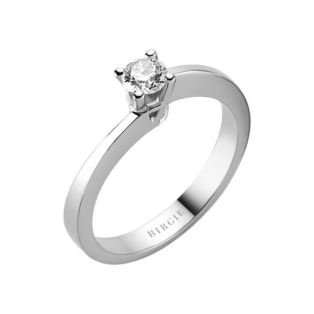 Bague solitaire diamant 0,30 carat