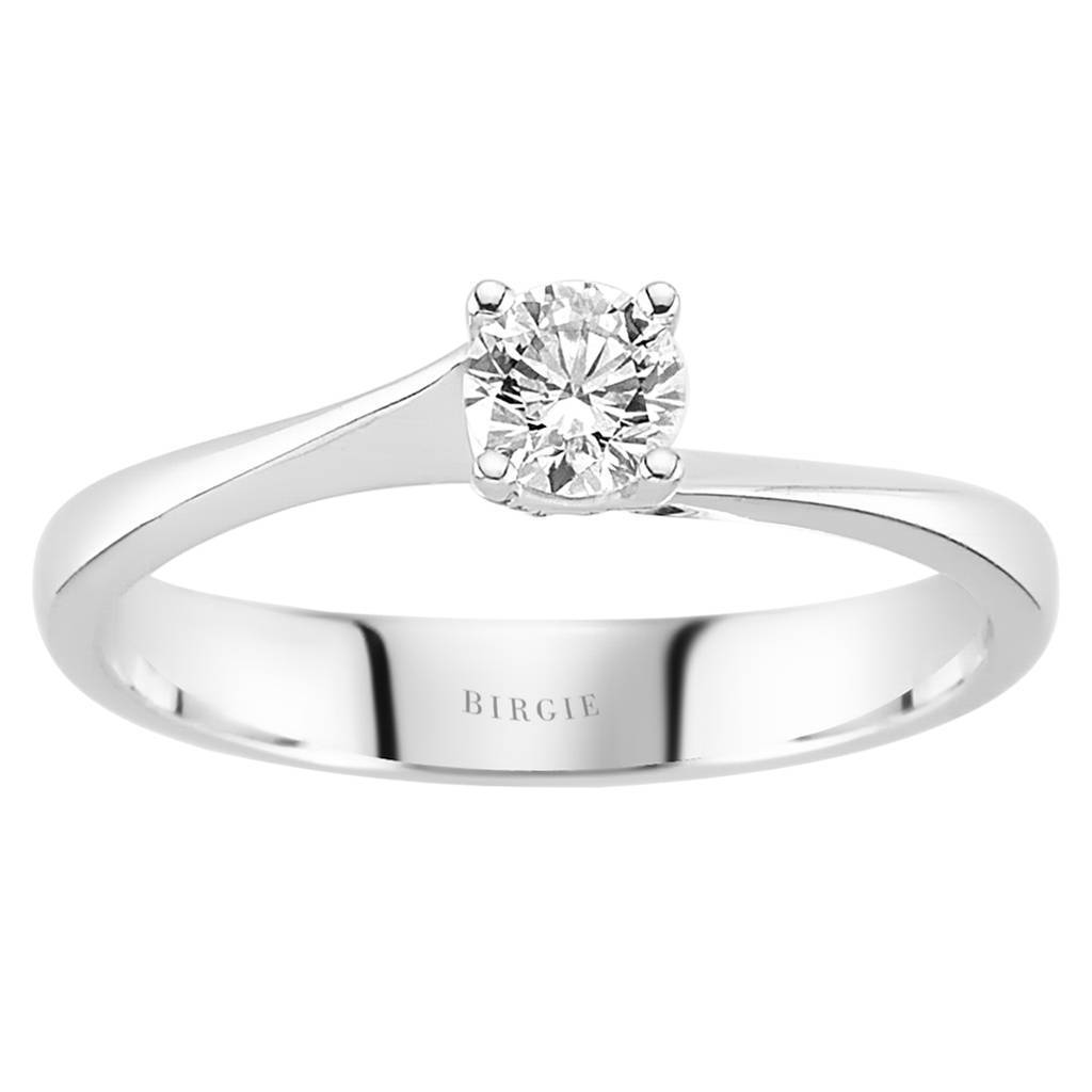 Bague solitaire diamant 0,30 carat
