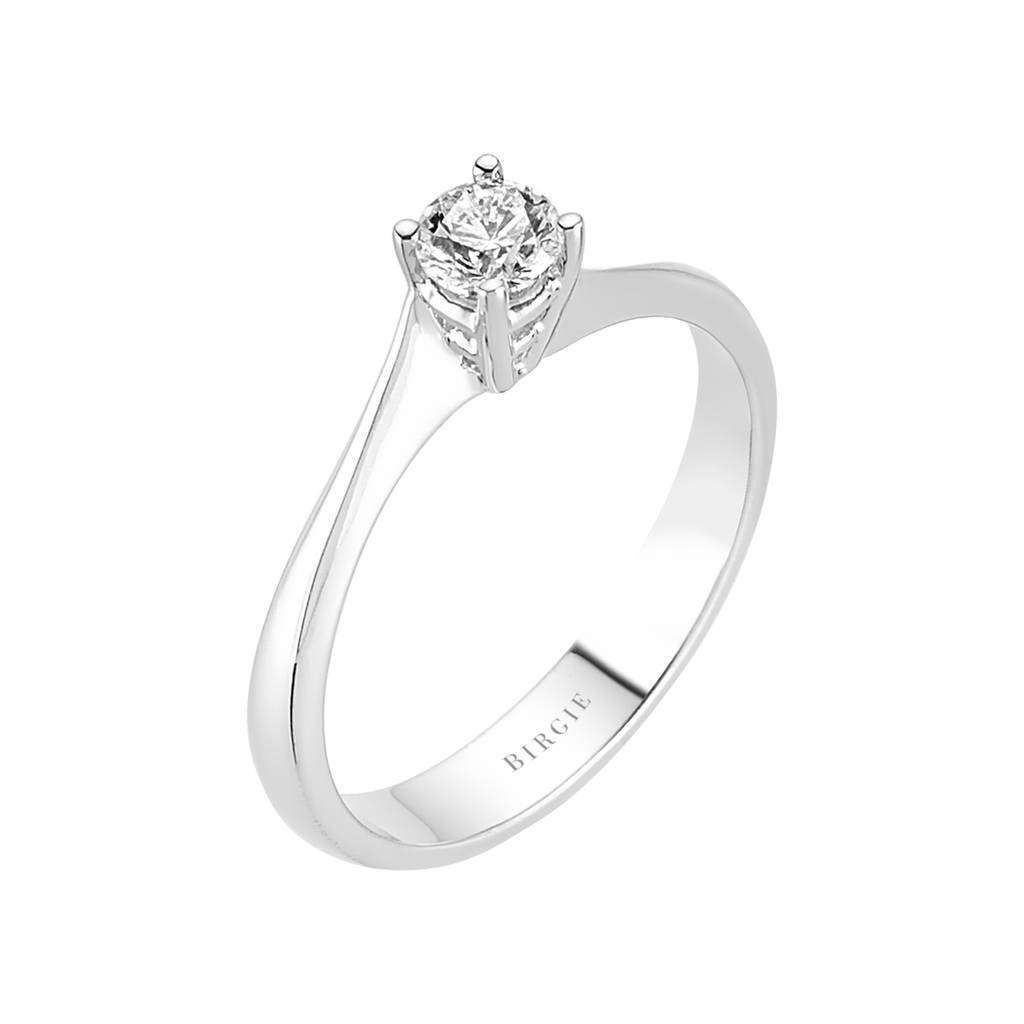 Bague solitaire diamant 0,30 carat