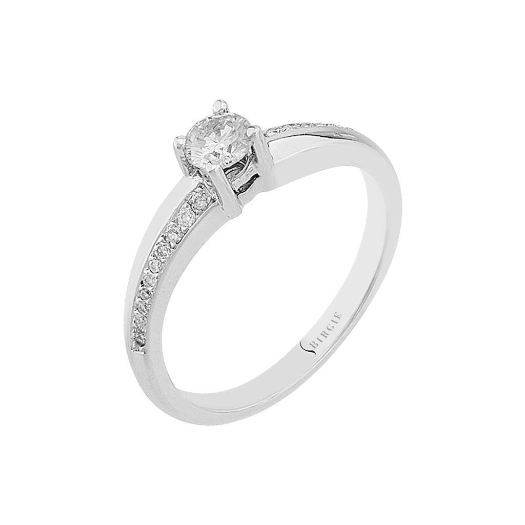 Bague solitaire diamant 0,40 carat au total