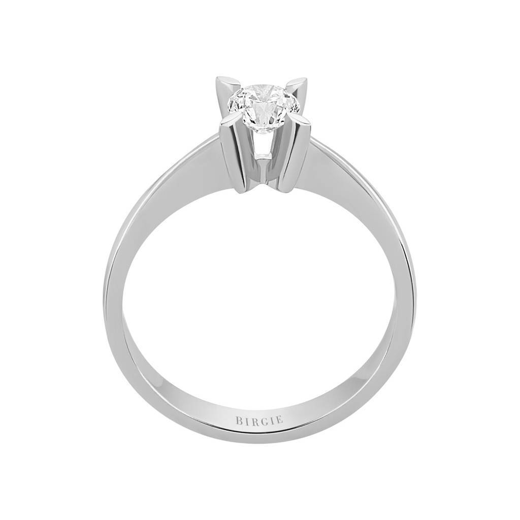 Bague solitaire diamant 0,39 carat