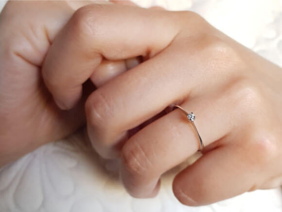 0.05 carat diamond solitaire ring