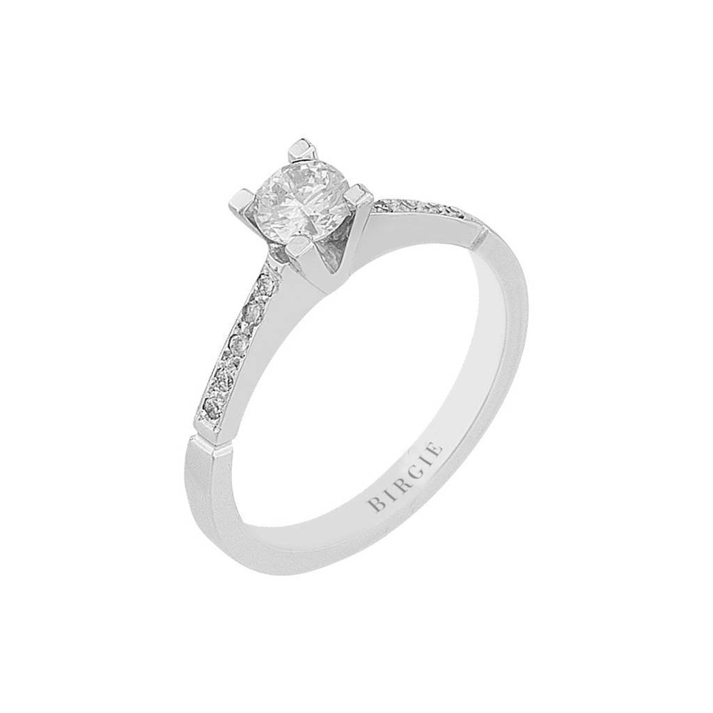 Bague solitaire diamant 0,46 carat au total