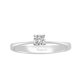 0.13 carat diamond solitaire ring