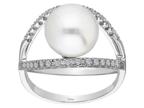 Diamond and Pearl Ring