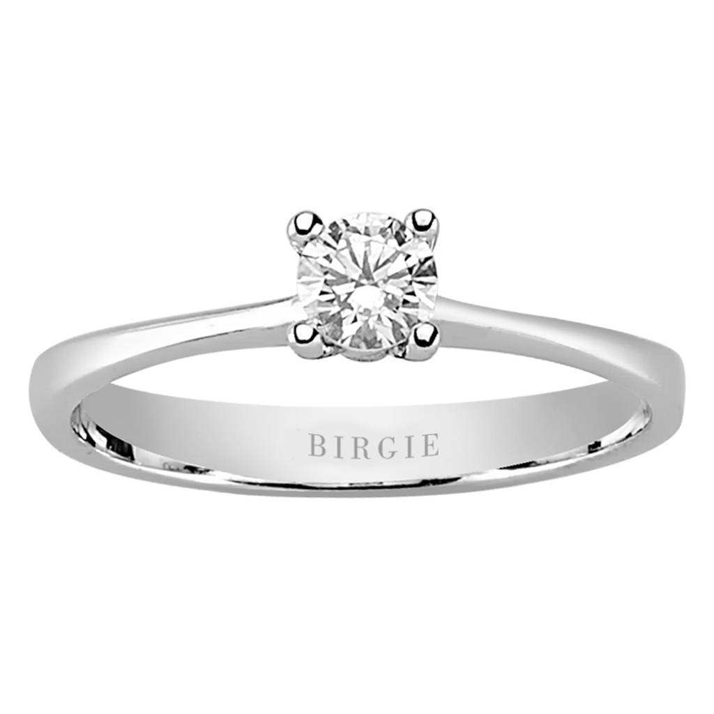 Bague solitaire diamant 0,24 carat