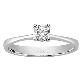 Bague solitaire diamant 0,24 carat