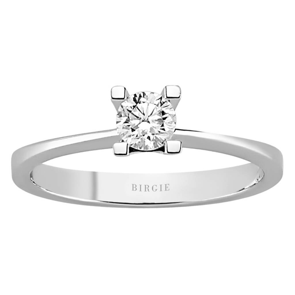 Bague solitaire diamant 0,31 carat