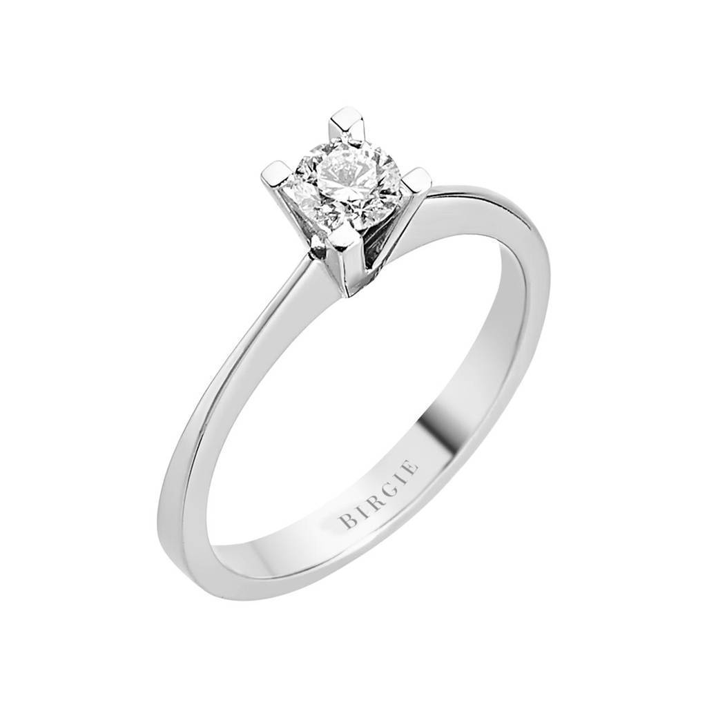 Bague solitaire diamant 0,31 carat