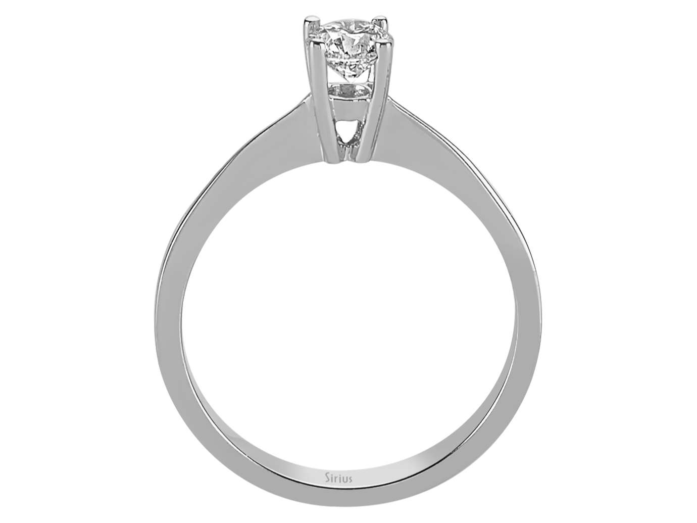 Bague solitaire diamant 0,39 carat