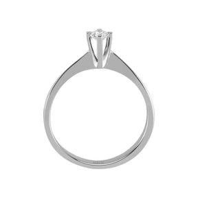 Bague solitaire diamant 0,12 carat