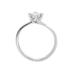 Bague solitaire diamant 0,35 carat
