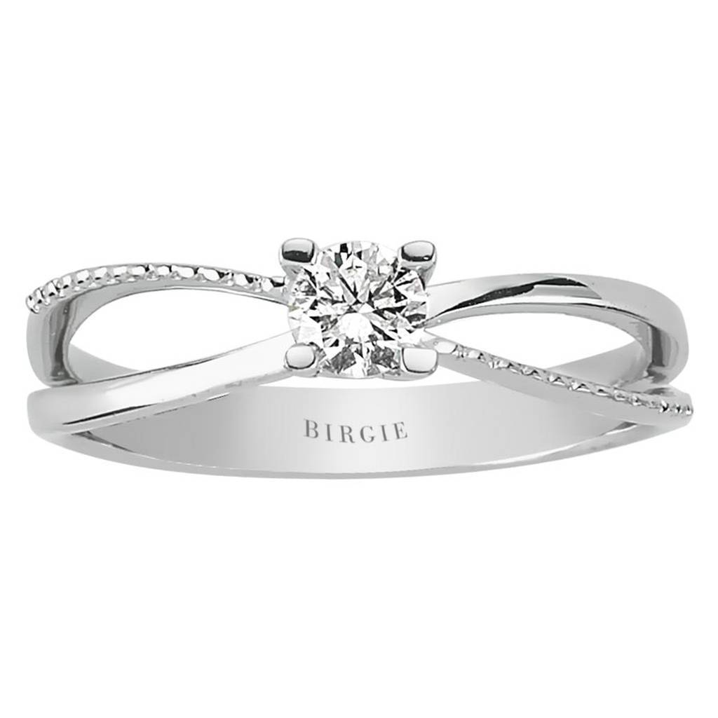 Bague solitaire diamant 0,26 carat