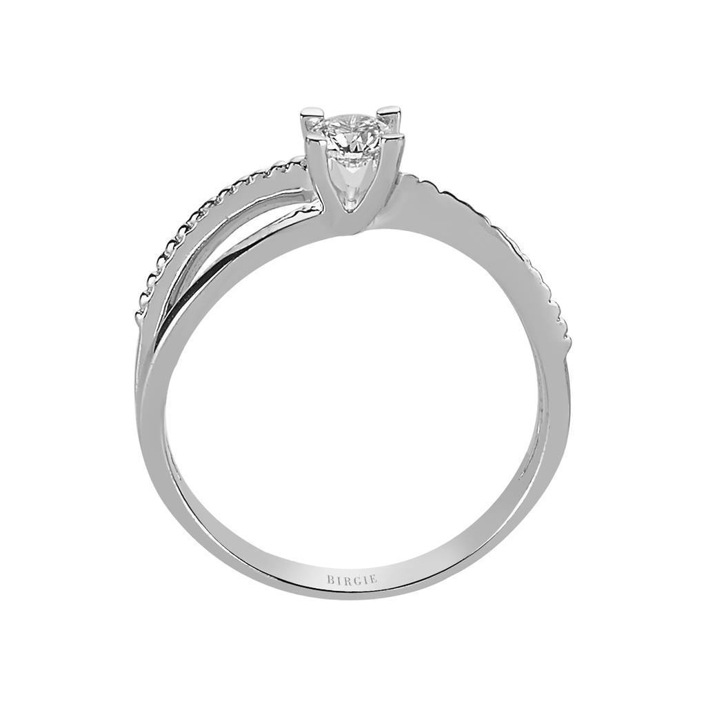 Bague solitaire diamant 0,26 carat