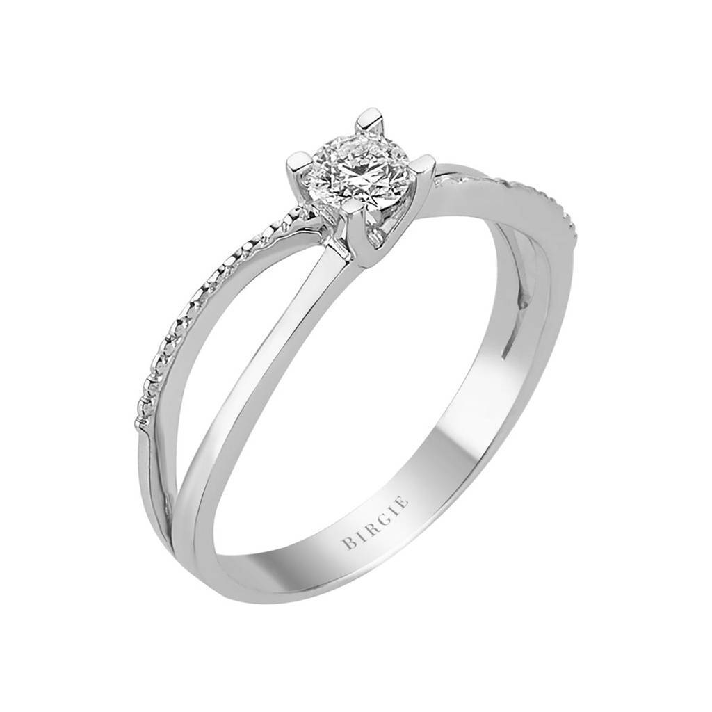 Bague solitaire diamant 0,26 carat