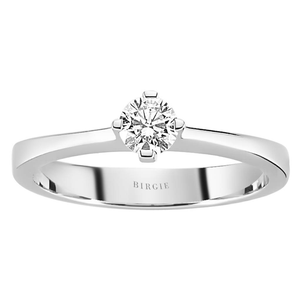 Bague solitaire diamant 0,33 carat