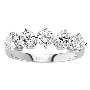 1.70 Carat Diamond 5 Stone Alliance