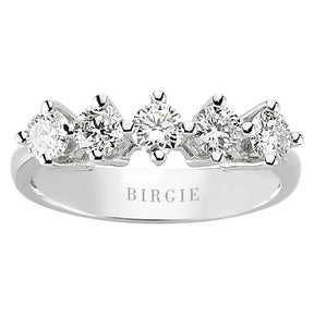 0.95 Carat Diamond 5 Stone Alliance