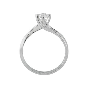 Bague solitaire diamant 0,35 carat