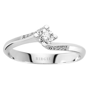 0.25 total carat diamond solitaire ring
