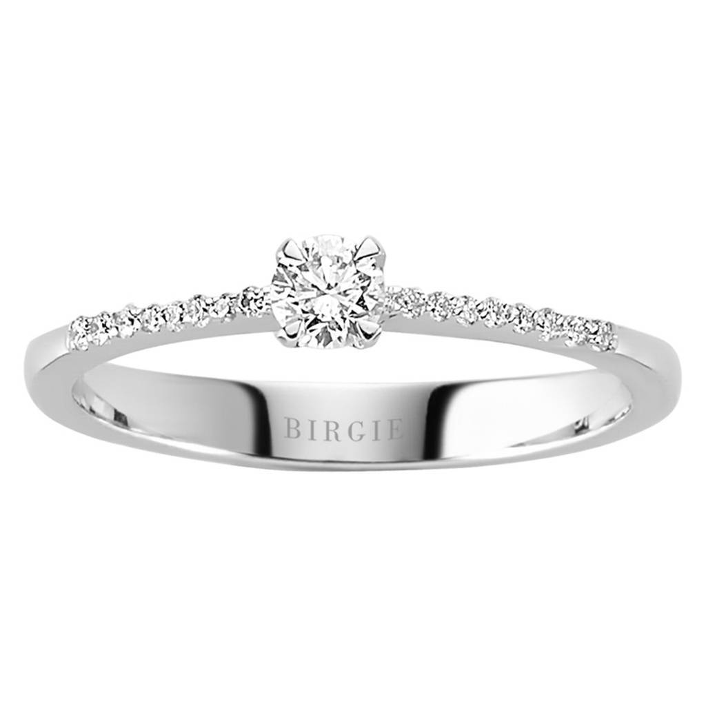 0.24 total carat diamond solitaire ring
