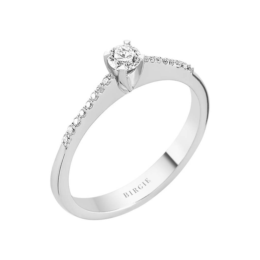 0.24 total carat diamond solitaire ring