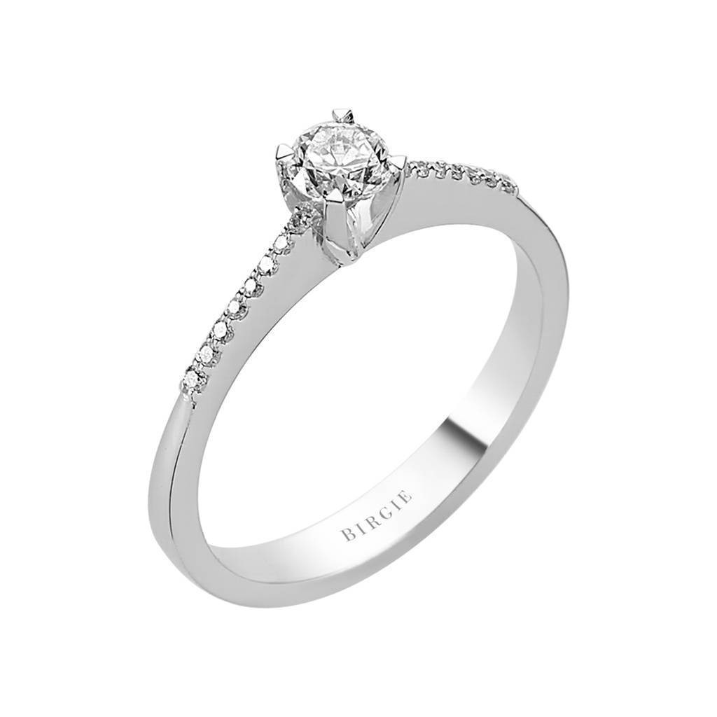 0.35 total carat diamond solitaire ring