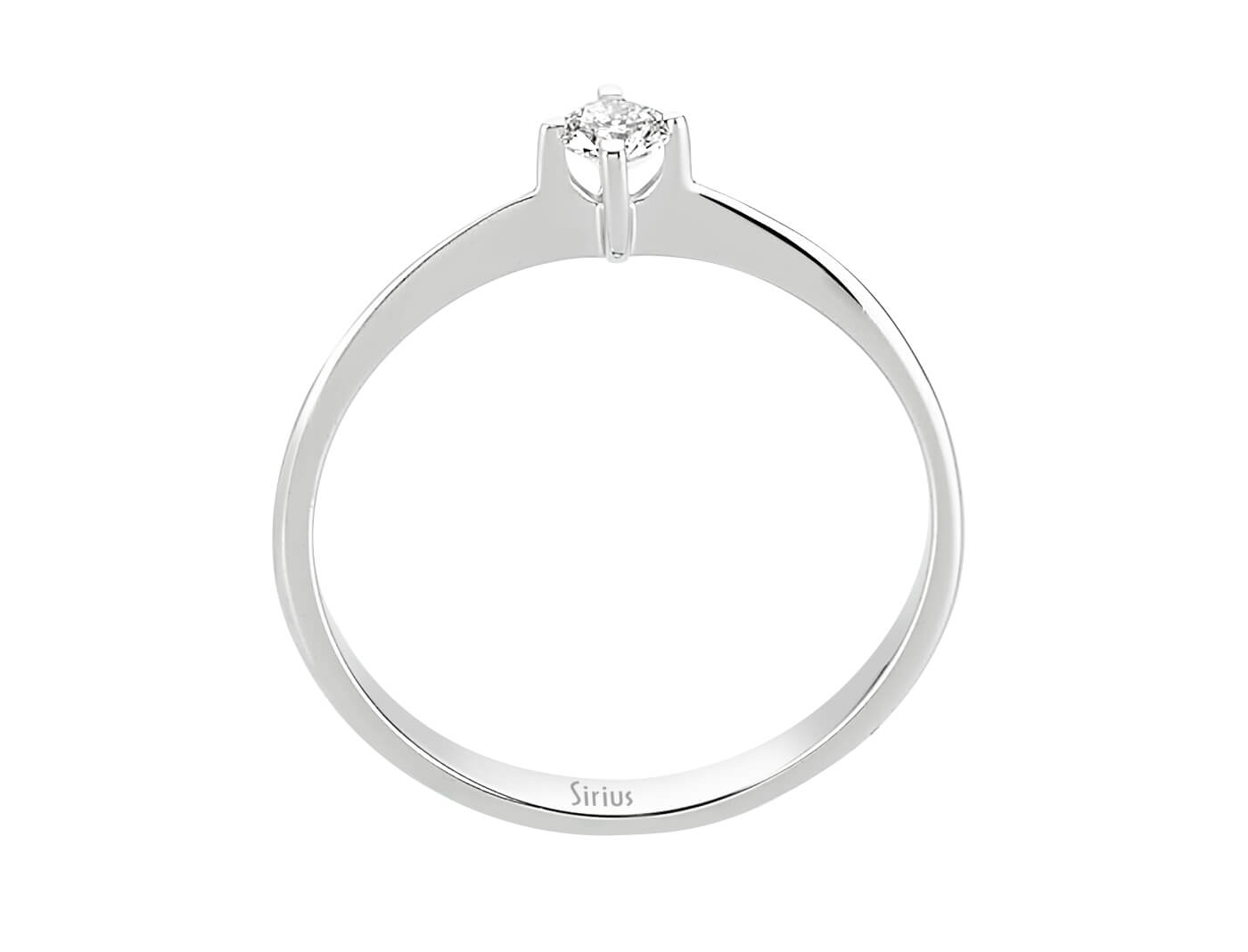Bague solitaire diamant 0,12 carat