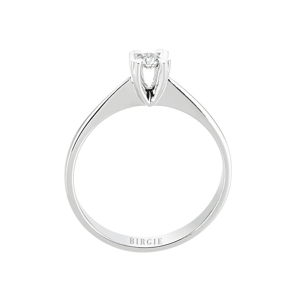 Bague solitaire diamant 0,11 carat
