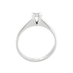 Bague solitaire diamant 0,11 carat