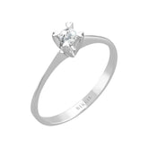 Bague solitaire diamant 0,11 carat