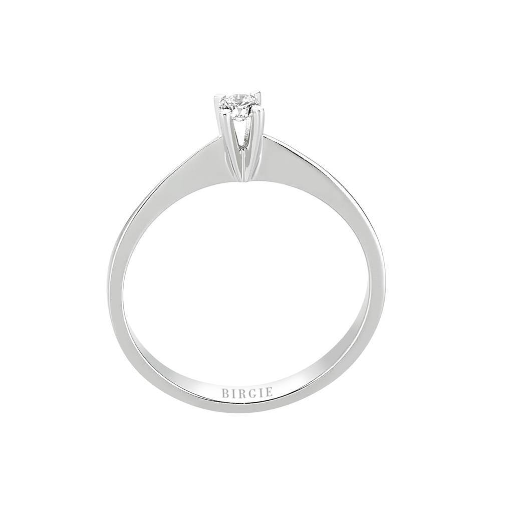 Bague solitaire diamant 0,10 carat