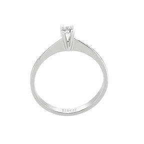 Bague solitaire diamant 0,10 carat