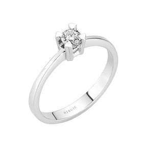 Bague solitaire diamant 0,17 carat