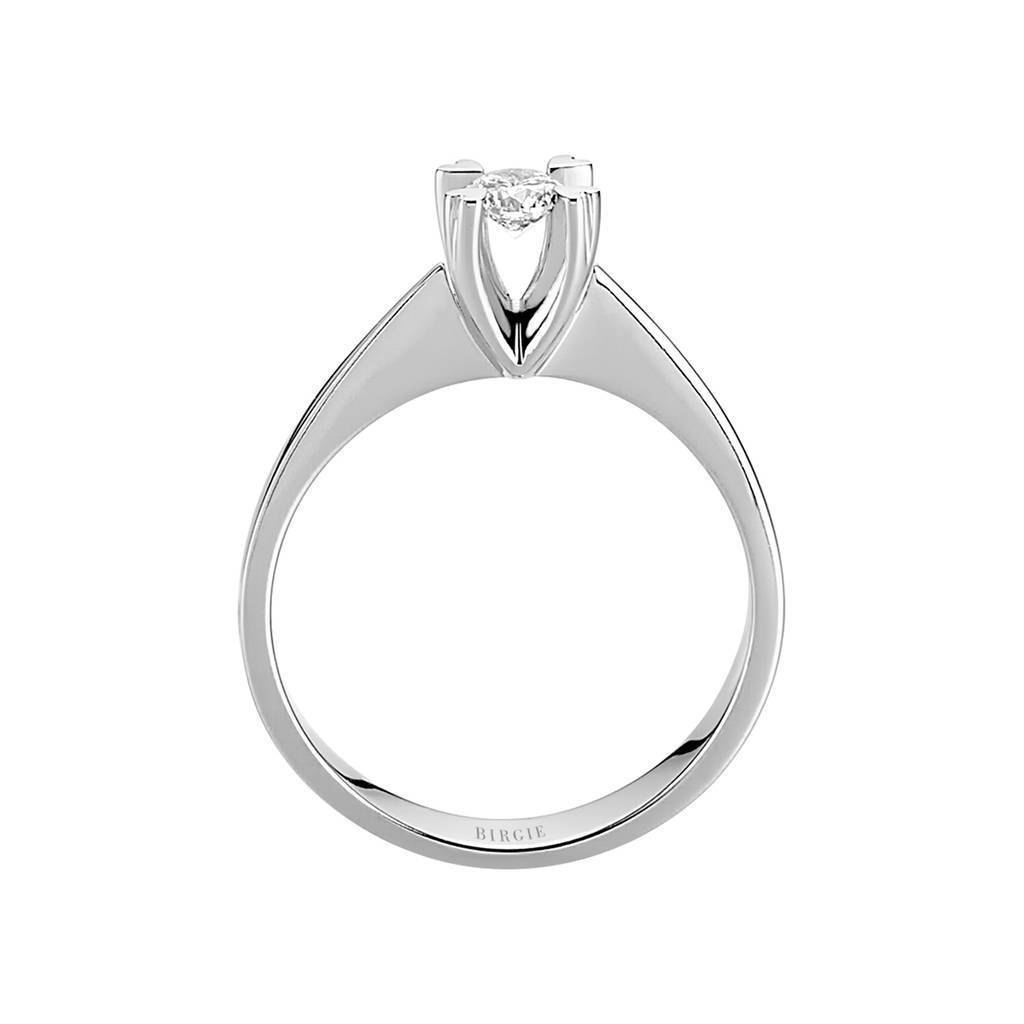Bague solitaire diamant 0,18 carat