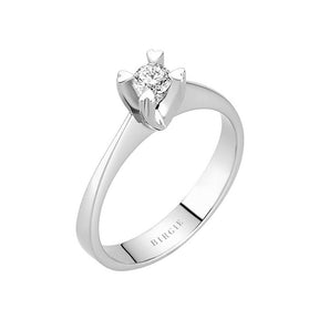 Bague solitaire diamant 0,18 carat