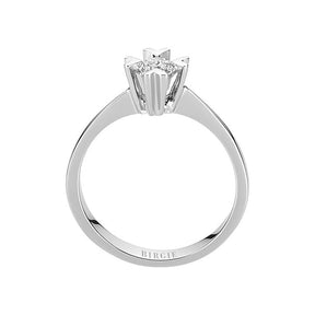 Bague solitaire diamant 0,22 carat