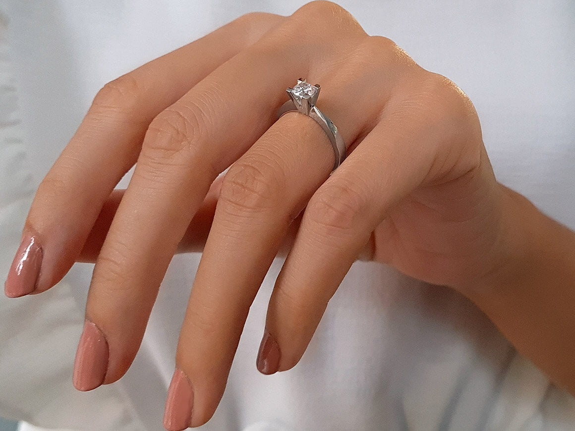 0.41 Carat Diamond Solitaire Ring
