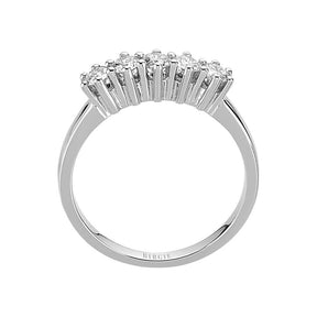 Alliance 5 pierres diamant 0,46 carat