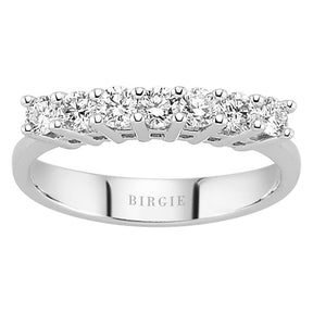 Alliance 7 pierres diamant 0,65 carat