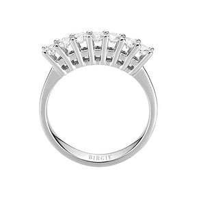 Alliance 7 pierres diamant 0,65 carat