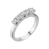 Alliance 5 pierres diamant 0,65 carat