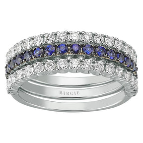 Alliance Tria Diamant et Saphir