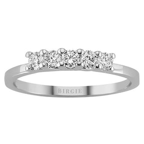 0.37 Carat Diamant 5 Stein Allianz