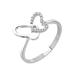Bague papillon diamant