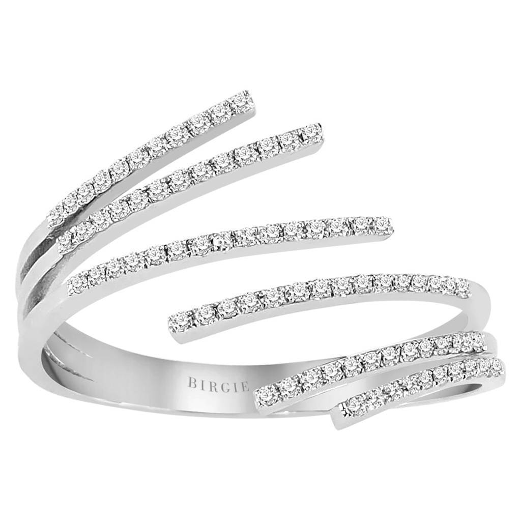 Bague diamant 6 voies