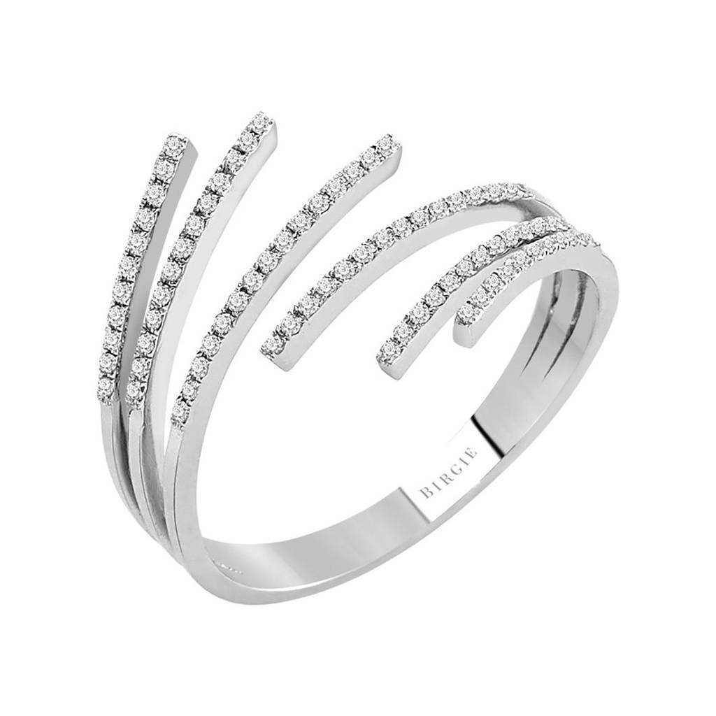 Bague diamant 6 voies